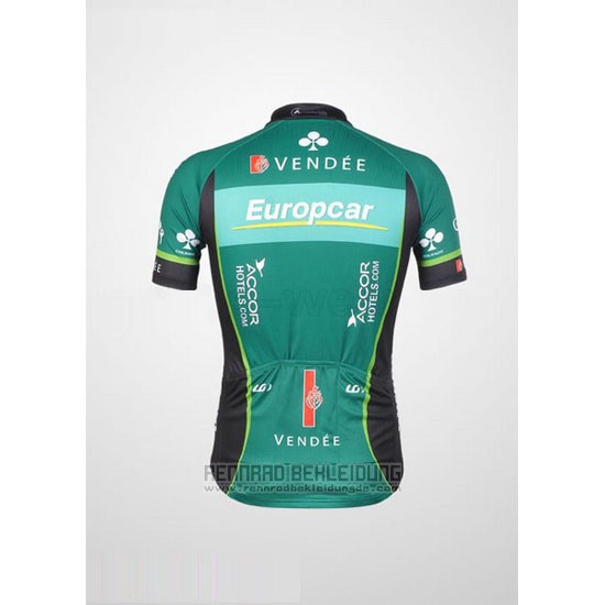 2012 Fahrradbekleidung Europcar Grun Trikot Kurzarm und Tragerhose - zum Schließen ins Bild klicken